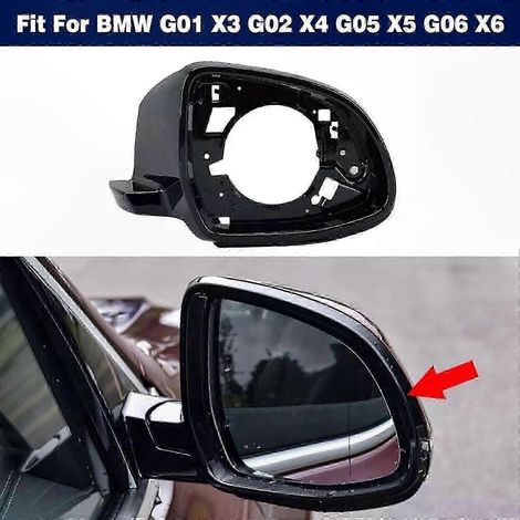 Retrofit garniture d'encadrement rétroviseur passager compatible BMW G01 X3, G02 X4, G05 X5, G06 X6 - pièce de rechange neuve. (1/5)