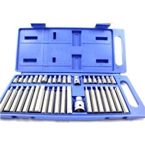 Torx Star Hex Spline Set 40pc 3/8"" & 1/2"" Sq Dr Socket Adaptor Set SD140 (1/2)