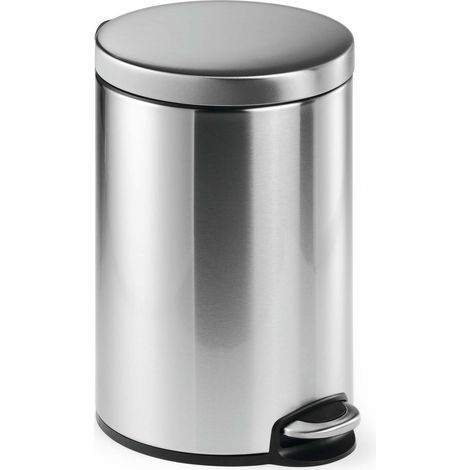 340123 papelera 12 L Alrededor Acero inoxidable