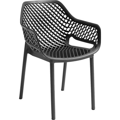 SEDIA IN POLIPROPILENE 'ARIA ARMCHAIR' bianco