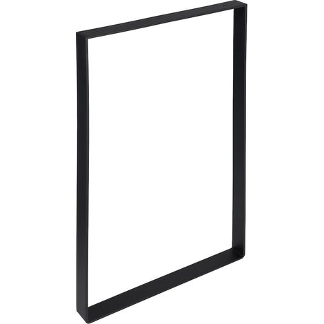Pied de meuble en forme de U Acier Noir 25x35 cm - Par Pièce (1/3)