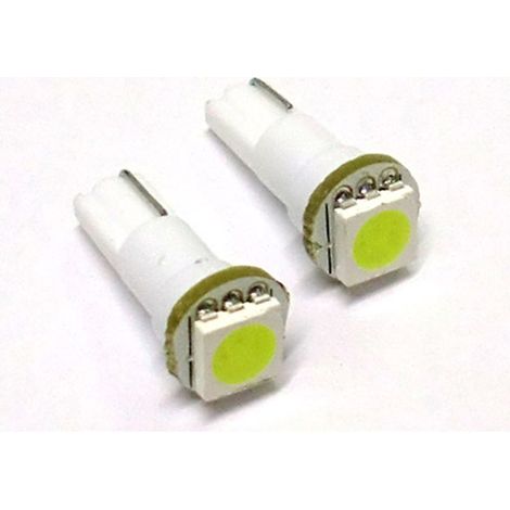 Lampada Led T5 W1,2W 1 Smd Bianco Luci Cruscotto 12V (1/2)