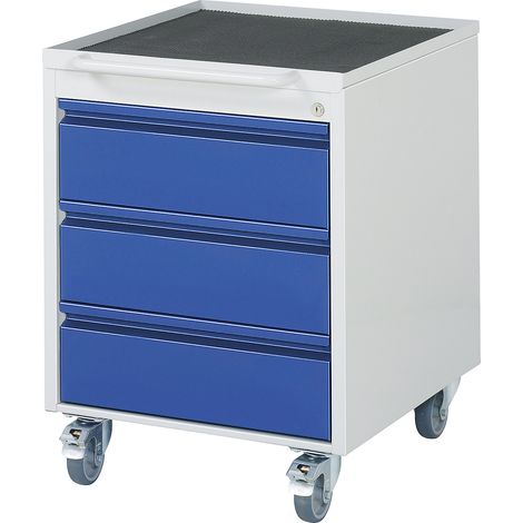 RAU, Caisson roulant, avec 3 tiroirs, h x l x p 745 x 580 x