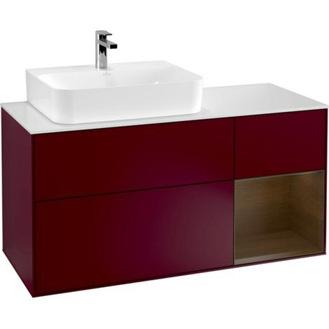 V&B Waschtischunterschrank Finion 120cm, Pl wh. m, Reg re wal ven, Peo m (1/2)