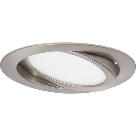 LED Einbauleuchten 3er-Set matt-nickel, 3xLED-Platine/9W