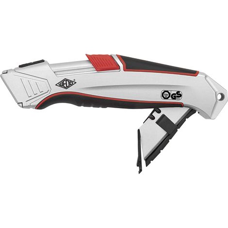 CUTTER SAFETY ALU ARGENTO/NERO CON 1 LAMA DI RICAMBIO ACCIAIO WERNER DORSCH GMBH 78825 (1/3)