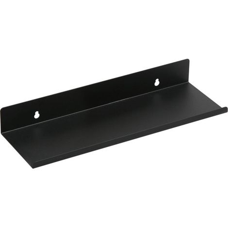 Bathroom Shelves Matte Black Floating Shelves Metal Shower Shelves Wall Mount Shelving Storage Rack Wall Hanging Shelves Square Shelves with Screws for Bathroom Lavatory Kitchen Shampoo (1/5)