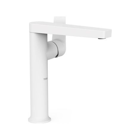 Mitigeur haut avec manette latérale pour lavabo Project Blanc mat - TRES 22164701BM