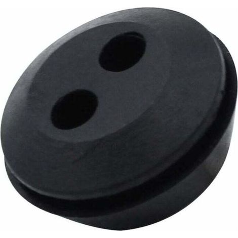 Lot de 6 Bouchon de Tuyau de Carburant Joint de Réservoir Caoutchouc 2 Trous Passe durite passe Durite Reservoir Debroussailleuse Accessoires (1/4)