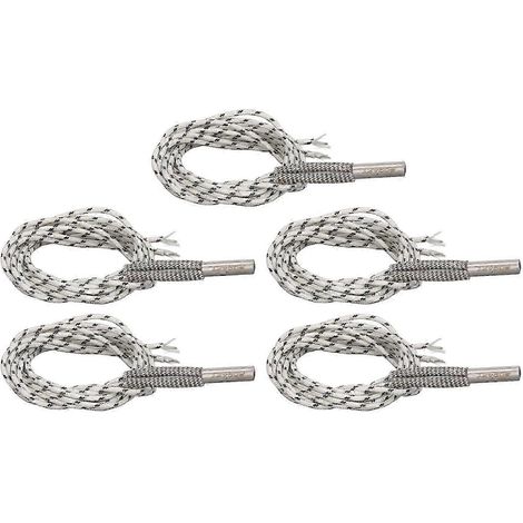 Cartouche chauffante 3D 50W inox 1m/39,4in DC12V, lot de 5 tiges chauffantes tête acier, fil nickel-chrome, résistance pour imprimante 3D, longueur 1 mètre, 12V. (1/5)
