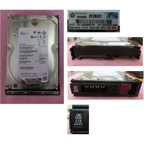 Disco duro HP Enterprise de 4 TB, 7200 RPM, LFF, SATA, MDL, LP, 862133-001