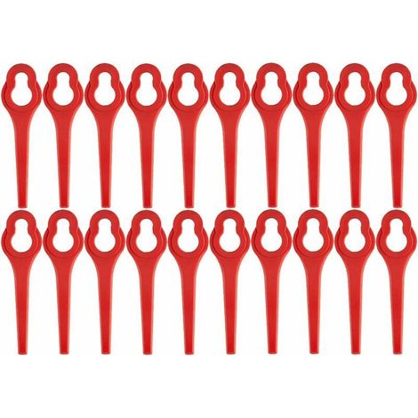 Lntyq Lot de 100 lames de rechange pour débroussailleuse à batterie GFART 18 - Lame en plastique pour débroussailleuse GFART (1/5)