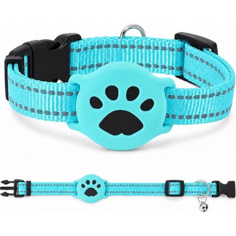 Localizzatore GPS per gatti. Nessun abbonamento richiesto. Sistema di localizzazione per gatti con collare (28-39 cm). Impermeabile IP68. Compatibile con "Dov'è" di Apple e altri dispositivi Android. (1/5)