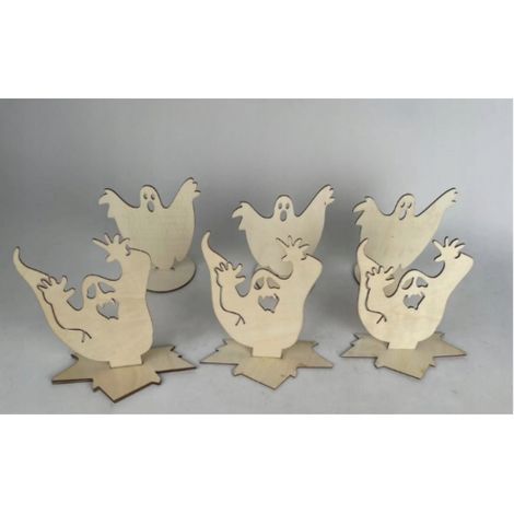 Candelabro Ombra Fantasma Halloween 12x12 cm 6 pezzi (1/4)