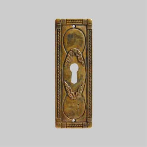 Bocchetta per mobili '5038/a6' verticale 34x96 mm - patinato antico GIUSTI (1/2)