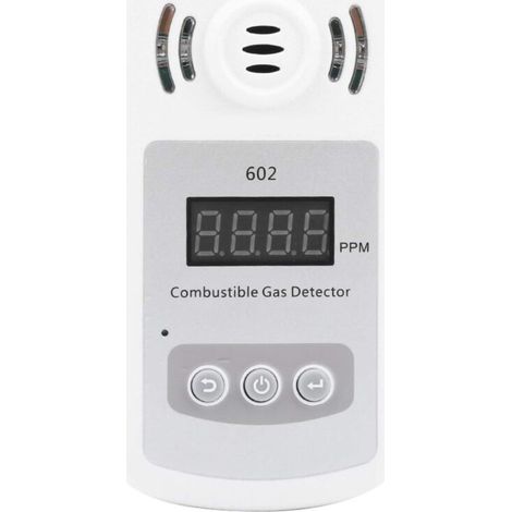 Testeur de gaz Détecteur de gaz combustible Détecteur de fuite de gaz Détecteur de gaz naturel Analyseur de gaz combustible pour l'entretien des canalisations avec capteur électrochimique (1/5)