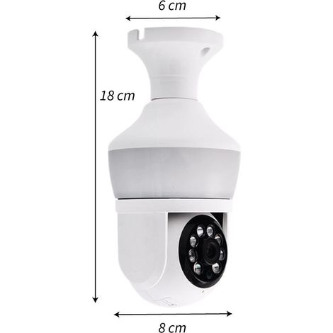 Cámara Bombilla E27 360° Wi-Fi, Visión Nocturna y Control Remoto. (1/2)