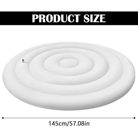 Couvercle Gonflable Rond, Bâche De Piscine Ronde 145 CM Housse De Gonflable Ronde BâChe Ronde Couverture Imperméables Et Antipoussière CoupeVent