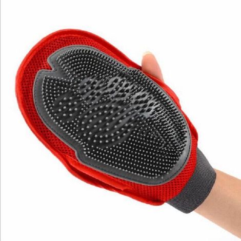 Gant de toilettage 2 en 1 pour animaux, gant double face de massage et de démêlage - Gant de brossage doux pour l'épilation, le bain et-AquaForge (1/5)