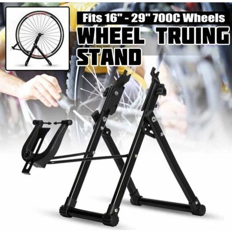 Supporto per centratura ruote da bicicletta, supporto professionale per centratura pneumatici da bicicletta facile da usare, accessorio per la manutenzione delle ruote da bicicletta adatto a pneumatic (1/4)