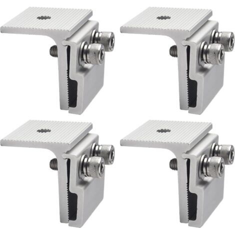 BUNTHAUS Ensemble de 4 attaches de câble pour câbles de toiture, clips pour joints debout pour câbles chauffants, pare-neige et panneaux solaires.