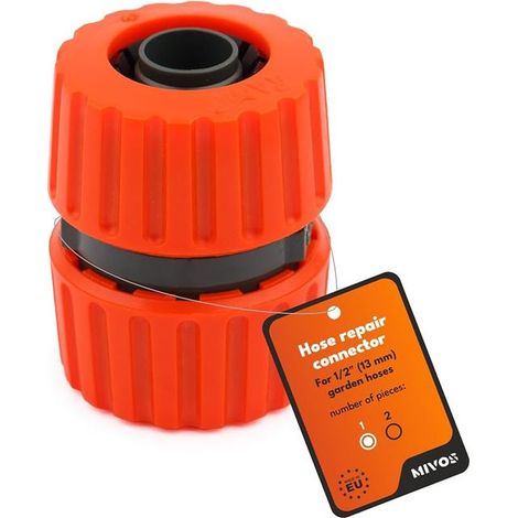 1/2 inch garden hose repairer hose connector for connection 13 mm made in EU (1/4)