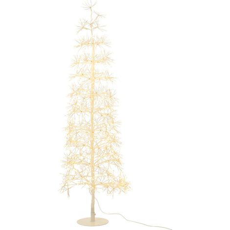 Sapin à LED en Métal "Grady" 120cm Blanc