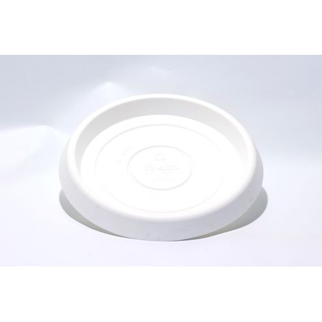 Sottovaso Circolare in Resina 28 cm. Bianco