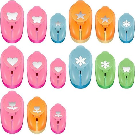 15 perforatrices de formes variées pour loisirs créatifs, idéales pour le papier. (1/5)