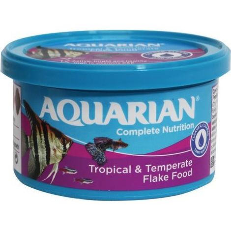 Aquarian Tropical Fish Flakes 25g Standard PK12 - 5005 (1/2)