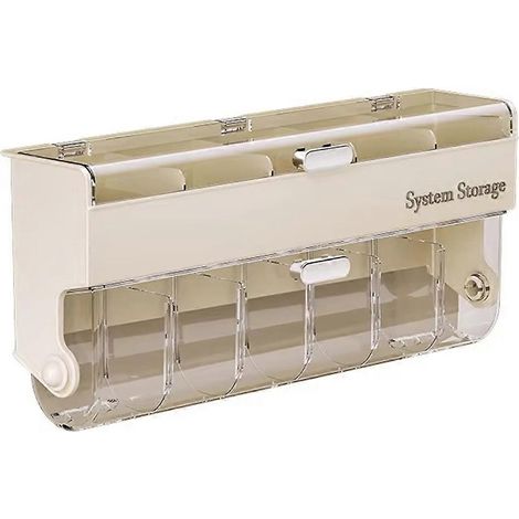 Boîte de rangement murale pour chaussettes - Organisateur de sous-vêtements gain de place B (1/5)