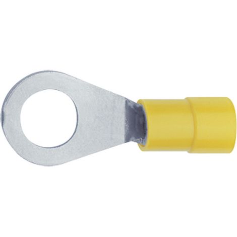 Klauke 6193 Ringkabelschuh  Querschnitt (max.)=0.40 mm² Loch-Ø=3.3 mm Teilisoliert Gelb 1 St.
