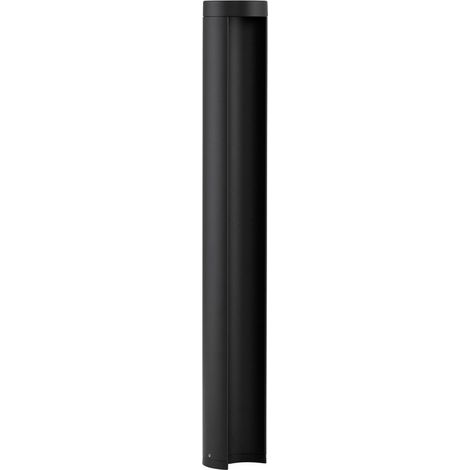Merano Hamilton Borne Extérieure Aluminium Noir, Verre Clair LED 8.5W 470Lm 3000K IP54