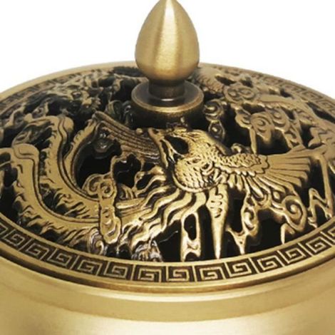Petit Encensoir Brûle Encens Bouddha Porte-encens Vintage Brûleur D'encens Poêle Luxe Support Encens, Brûle-encens En (1/4)