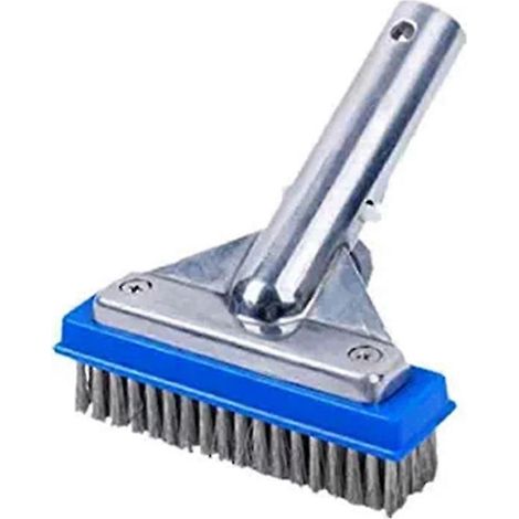 Brosse de nettoyage de piscine, brosse métallique, brosse pour le fond et les parois de la piscine, équipement de nettoyage de piscine (1/5)