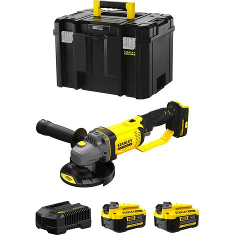 Mini-Schleifer STANLEY FatMax SFMCG400M2T (2 x 4,0 Ah + Ladegerät + TSTAK VI) (1/5)