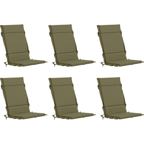 Coussins de Chaise à Dossier Haut en 6 Pièces GEMERT 6 pcs – aménagement extérieur