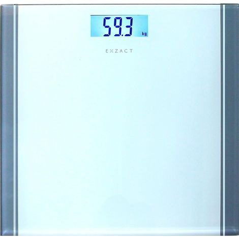 Pèse Personne Electronique/Balance de Salle de Bain Numérique/Balance Digitale - Grande capacité 180kg/ 400lb/ 28st (Couleur : Blanc) (1/5)