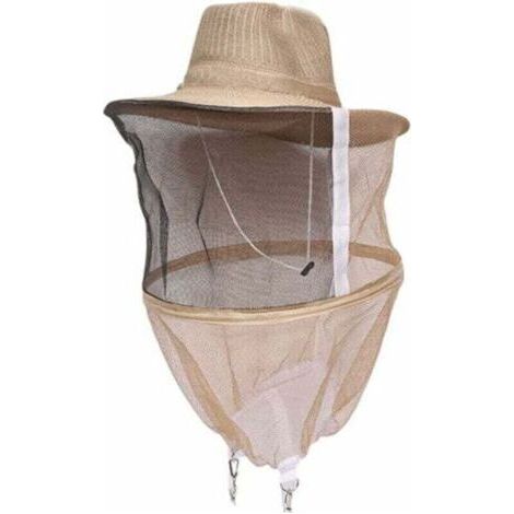 Chapeau d'apiculture avec voile chapeau anti-moustique tête d'apiculteur masque facial machine à chapeau (1/4)