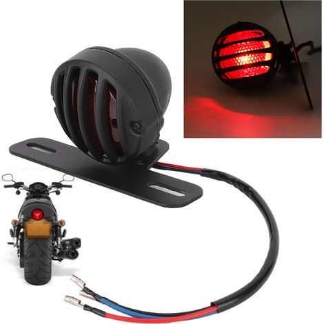 Universelle 12V-Rückleuchte für klassische Motorräder, Retro-Rücklicht, Zubehör zur Individualisierung von Oldtimer-Motorrädern, Signalleuchte (1/5)