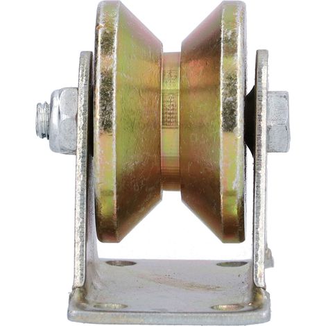 Roulette À Rainures - Charge Max 200 Kg - Pour Porte Coulissante Et Câble Métallique - Diamètre 50 Mm - Acier 45 (1/5)