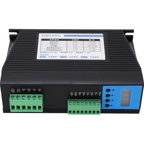 Schrittmotortreiber mit Digitalanzeige, Mikrosteuerung, 4-stellige LED-Röhre, Schrittmotorregler, DC 18–80 V (1/5)