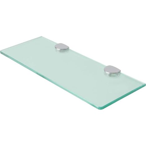Étagère Murale Étagère en Verre, Étagère Douche pour Salle de Bain, Longueur de 38 CM avec Supports d'Étagère, Robouste et Pratique (1/5)
