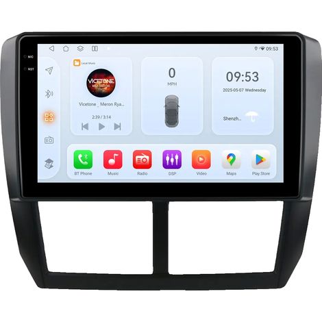 Carplay, interfaccia touchscreen, compatibilità con smartphone, compatibile con Subaru Forester Impreza 2008-2014 Wireless, QS6 (4G LTE 6G 64G) (1/2)