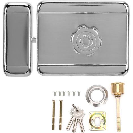 Serrure de porte électrique silencieuse pour sonnette, interphone, système de contrôle d'accès et de sécurité DC12V (type A)