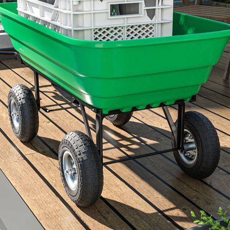 Satz mit 4 Ersatz-Luftreifen mit 16-mm-Bohrung für Gartenwagen, Schubkarren und Sackkarren