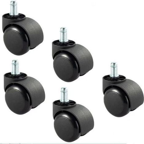 Roulettes de rechange pour chaises de bureau IKEA, lot de 5, 10 mm x 22 mm (1/5)