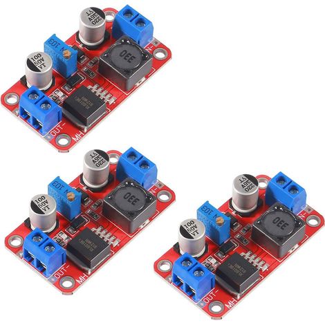 APEX 3pcs XL6019 5A Haute Puissance Courant DC à DC Step-up 5V 6V 12V 24V 3-35V à 5-40V XL6019 Régulateur de Tension Réglable Convertisseur Boost Power Modules Booster Module