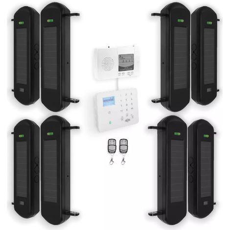 Kit "protection agricole" - 4 barrières 1B portée 900m + alerte GSM 2G+3G+4G appel/SMS (gamme DA600+/KP) (1/5)