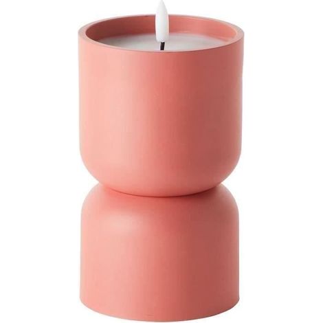Lampe de table d'extérieur - BRILLIANT - LOVERE - Forme bougie - Plastique - 3 W - Terre cuite (1/5)